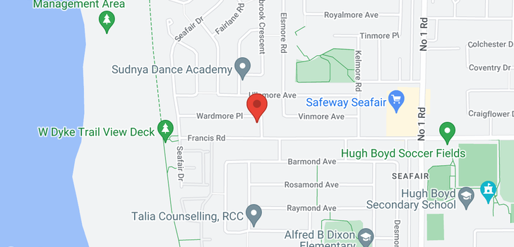map of 8731 MILLMORE ROAD